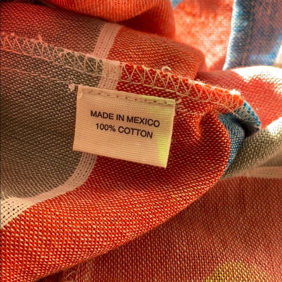 NEW Proud Mary Off The Shoulder Stripe and Ruffle Cotton Dress Size S/M - Picture 4 of 6